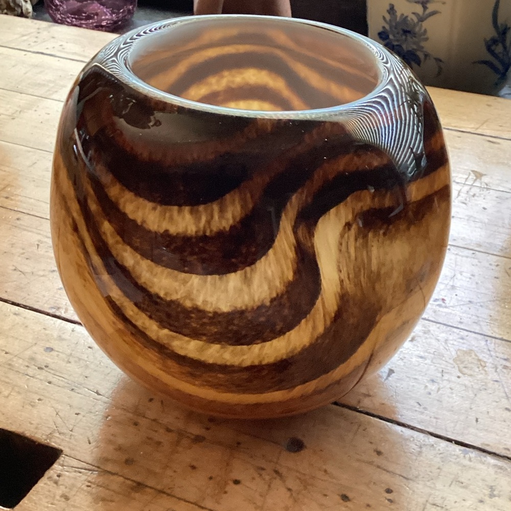 Murano Tiger Print Vase
